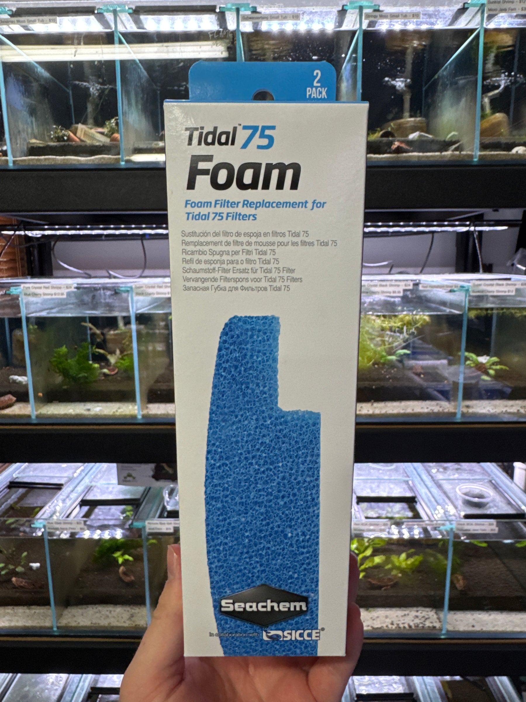 Seachem Tidal™ Foam Filter Sponges 2pk
