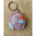 Albino Eruption Discus Key Ring