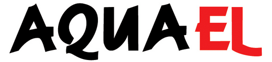 AquaEl logo with 'Aqua' in black and 'EL' in red on a white background