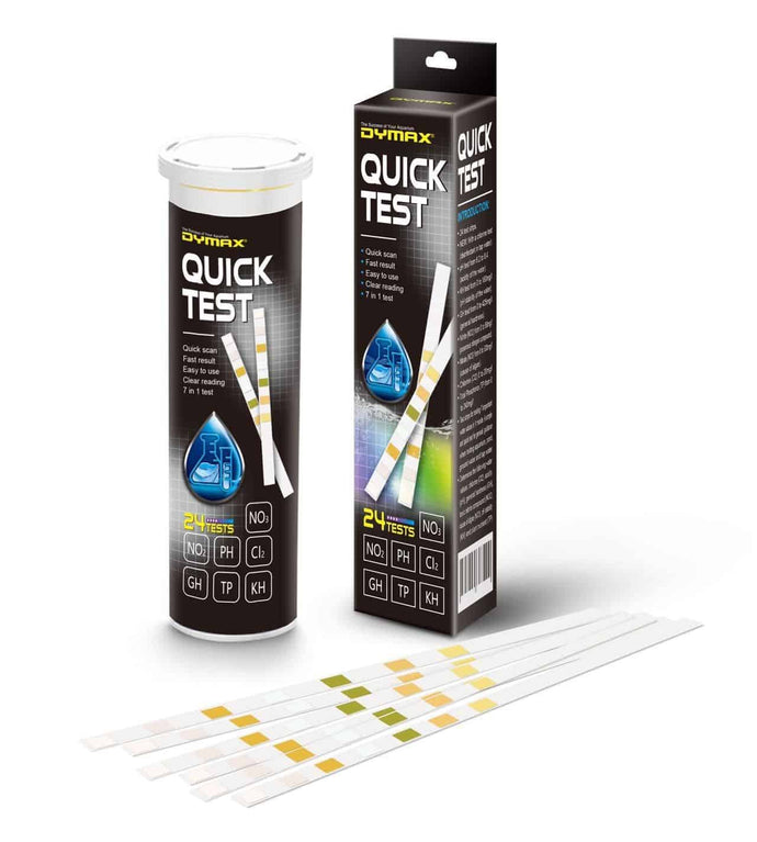 DYMAX Quick Test Strips - 25 Tests – Aquarium Haven & Brisbane Discus