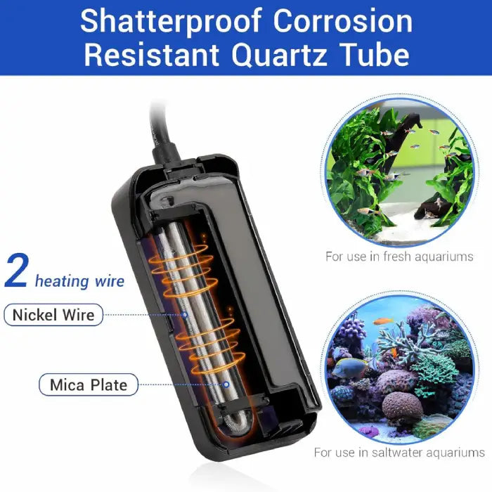 Hygger Aquarium Tiny Titanium Heater