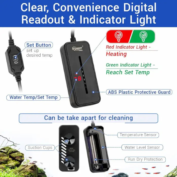 Hygger Aquarium Tiny Titanium Heater