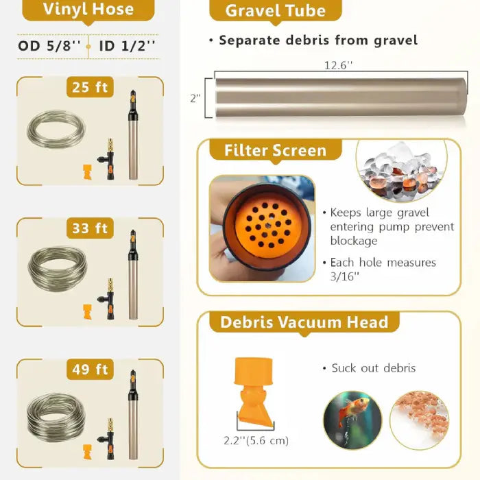 Hygger Aquarium Syphon Brass Adapter