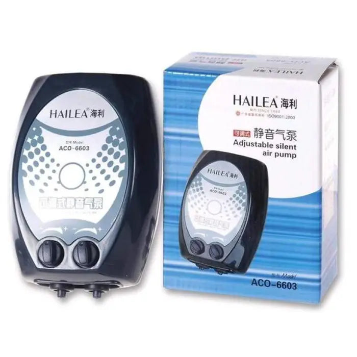 Hailea 66 Series Adjustable Silent Air Pump - Dual Outlet 2 x 3.5L/min