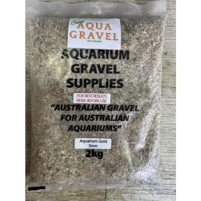 Aquarium Gold Gravel (3mm)