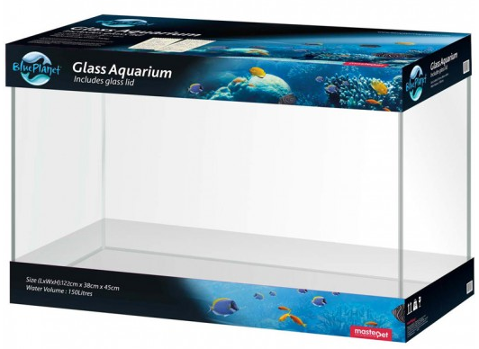 Blue Planet Glass Aquarium 91x38x45 150L